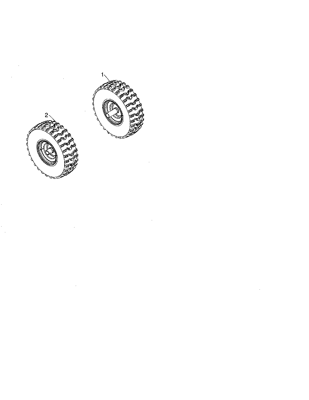 Wheels Diagram and Parts List for ST224-96193009602  Husqvarna Snow Blower