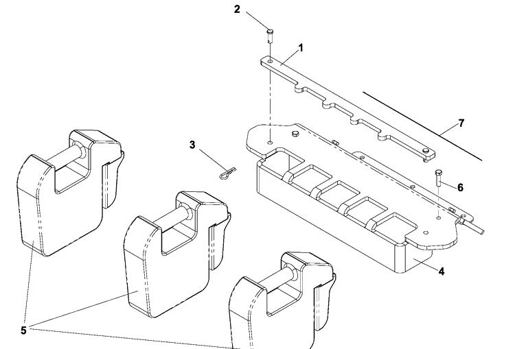 Weight Kit Hcs9 Diagram and Parts List for HCS9 2005-03 Husqvarna Lawn Tractor Accessories