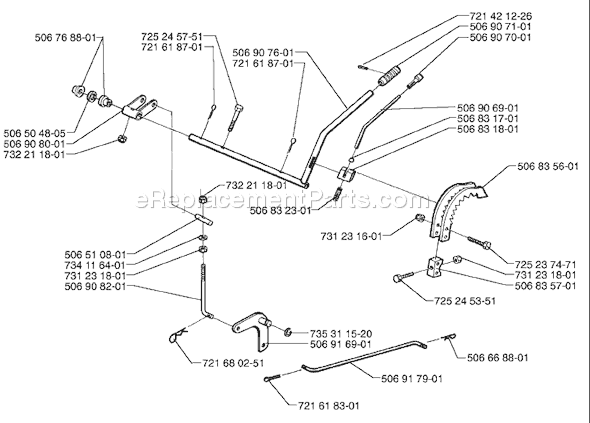 Page I Diagram and Parts List for RIDER970 1998-01 Husqvarna Lawn Tractor