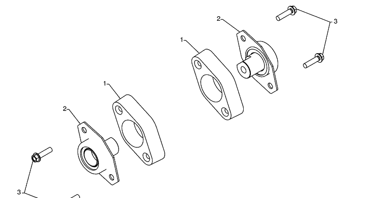 Bearings - Auger Housing And Skid Plates 2 Diagram and Parts List for 924SB (96193003501)(2008-10) Husqvarna Snow Blower
