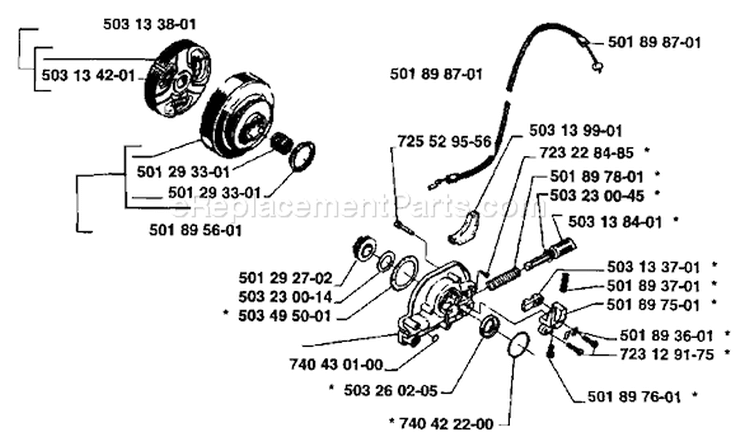 Page I Diagram and Parts List for 3120 1988-05 Husqvarna Chainsaw