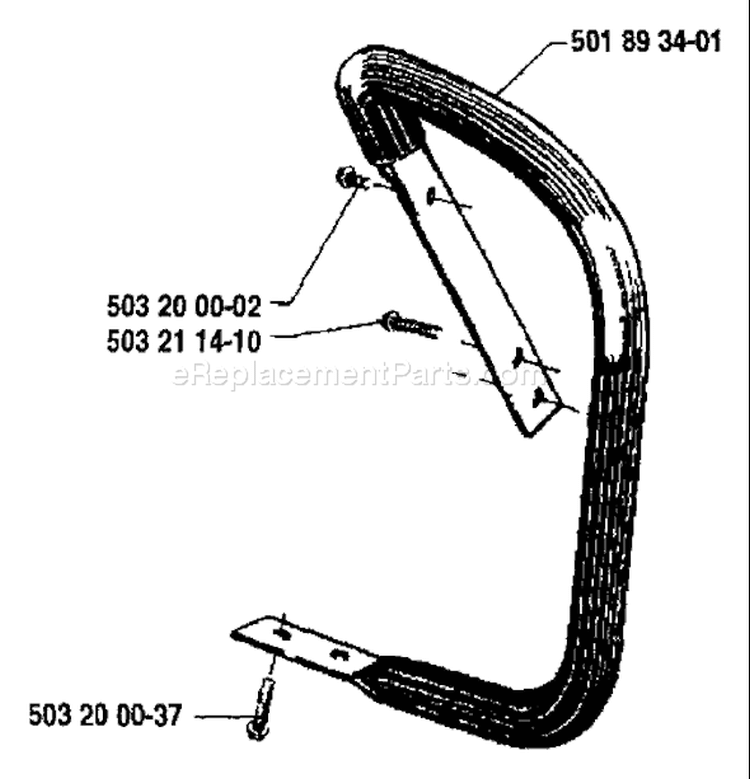 Page F Diagram and Parts List for 3120 1989-02 Husqvarna Chainsaw