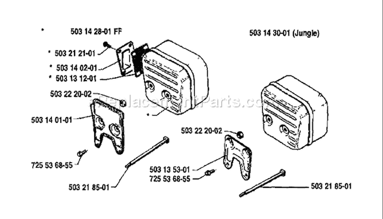 Page I Diagram and Parts List for 3120 1990-01 Husqvarna Chainsaw