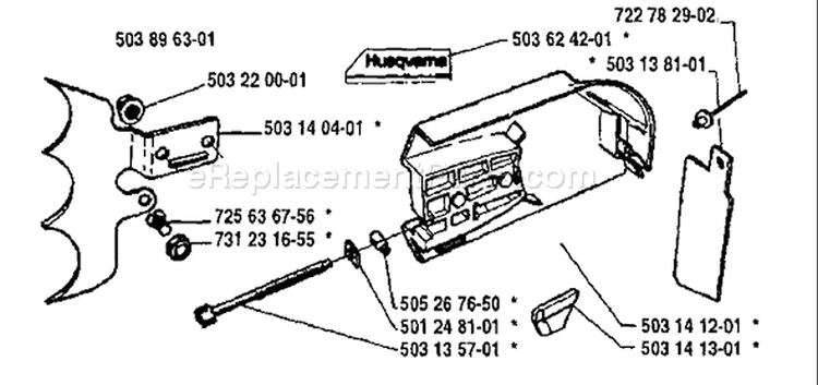 Page D Diagram and Parts List for 3120 1994-06 Husqvarna Chainsaw