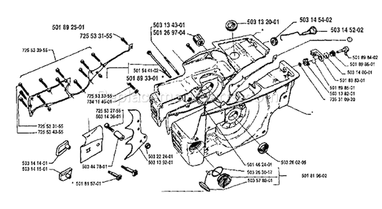 Page F Diagram and Parts List for 3120 1994-06 Husqvarna Chainsaw