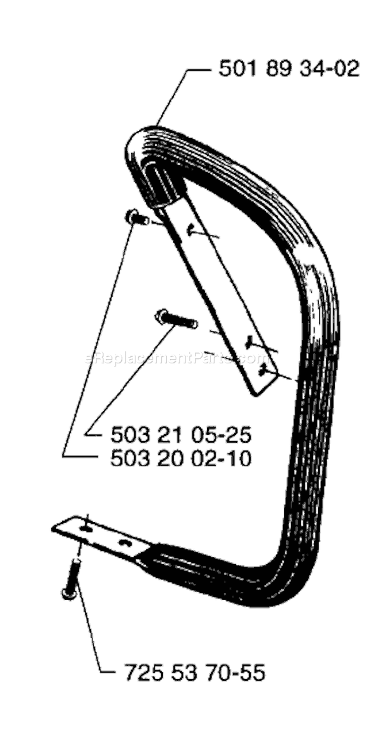 Page G Diagram and Parts List for 3120 1996-01 Husqvarna Chainsaw
