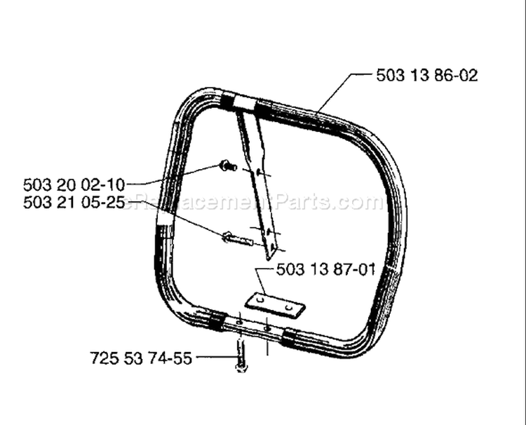 Page H Diagram and Parts List for 3120 1996-01 Husqvarna Chainsaw