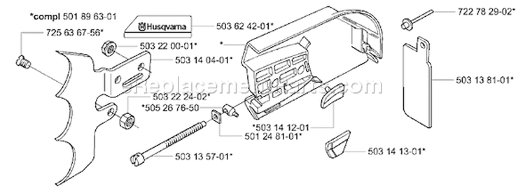 Page D Diagram and Parts List for 3120 2001-09 Husqvarna Chainsaw