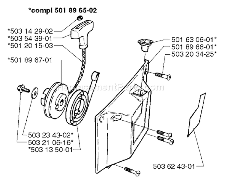 Page N Diagram and Parts List for 3120EPA 3120 EPA 1998-03 Husqvarna Chainsaw