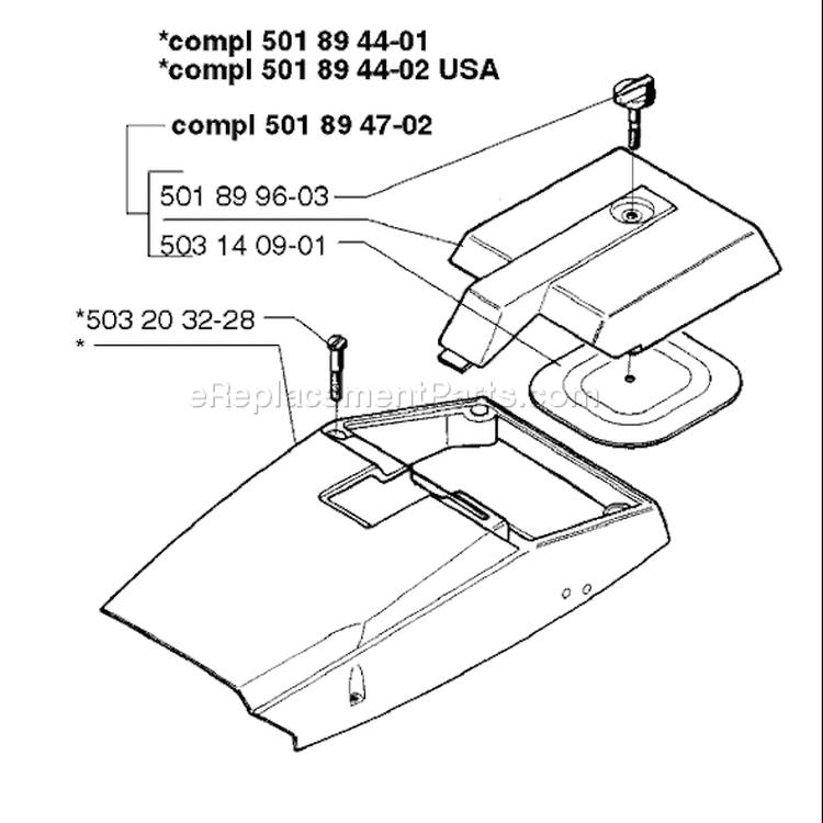 Page P Diagram and Parts List for 3120EPA 3120 EPA 1998-03 Husqvarna Chainsaw