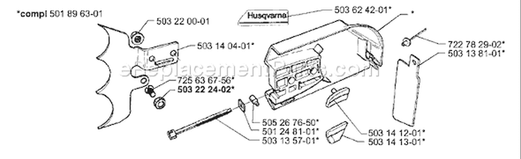 Page M Diagram and Parts List for 3120EPA 3120 EPA 2000-02 Husqvarna Chainsaw