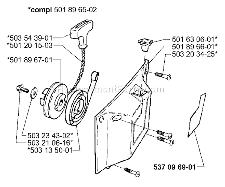Page N Diagram and Parts List for 3120EPA 3120 EPA 2000-02 Husqvarna Chainsaw