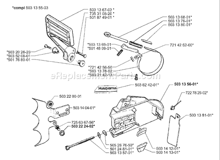 Page C Diagram and Parts List for 3120EPA 3120 EPA 2000-02 Husqvarna Chainsaw