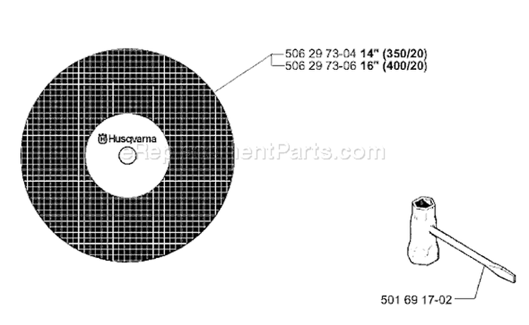 Page A Diagram and Parts List for 3120K 3120 K 2000-02 Husqvarna Concrete Saw