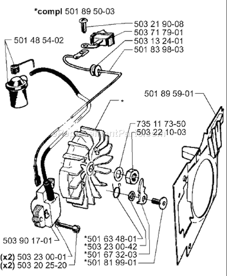 Page I Diagram and Parts List for 3120K 3120 K 2000-02 Husqvarna Concrete Saw
