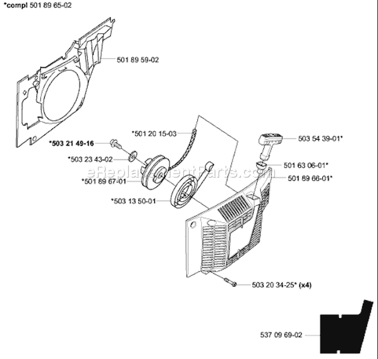 Page N Diagram and Parts List for 3120 K EPA 2003-10 Husqvarna Concrete Saw