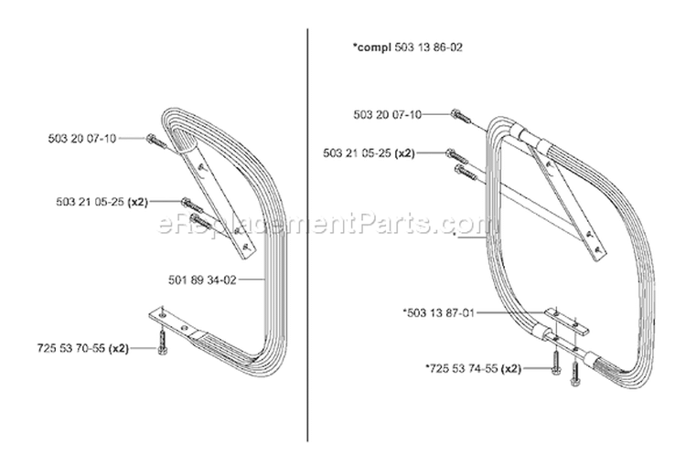 Page G Diagram and Parts List for 3120XP 3120 XP 2003-11 Husqvarna Chainsaw