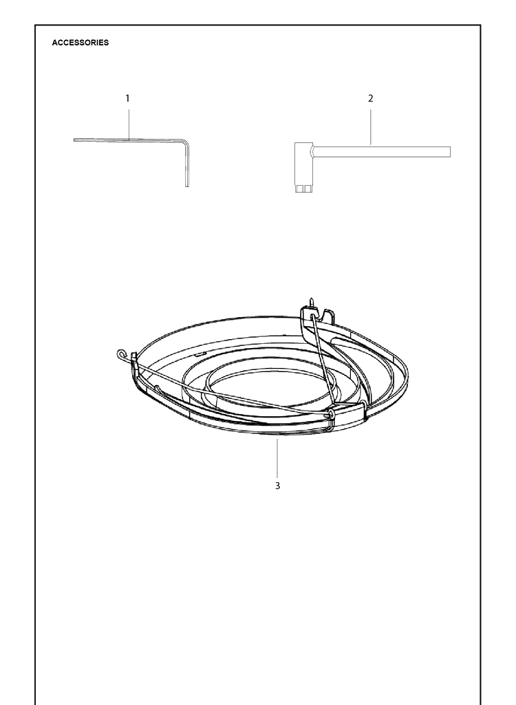 Accessories Diagram and Parts List for 128LDX 952711948 Husqvarna Edger