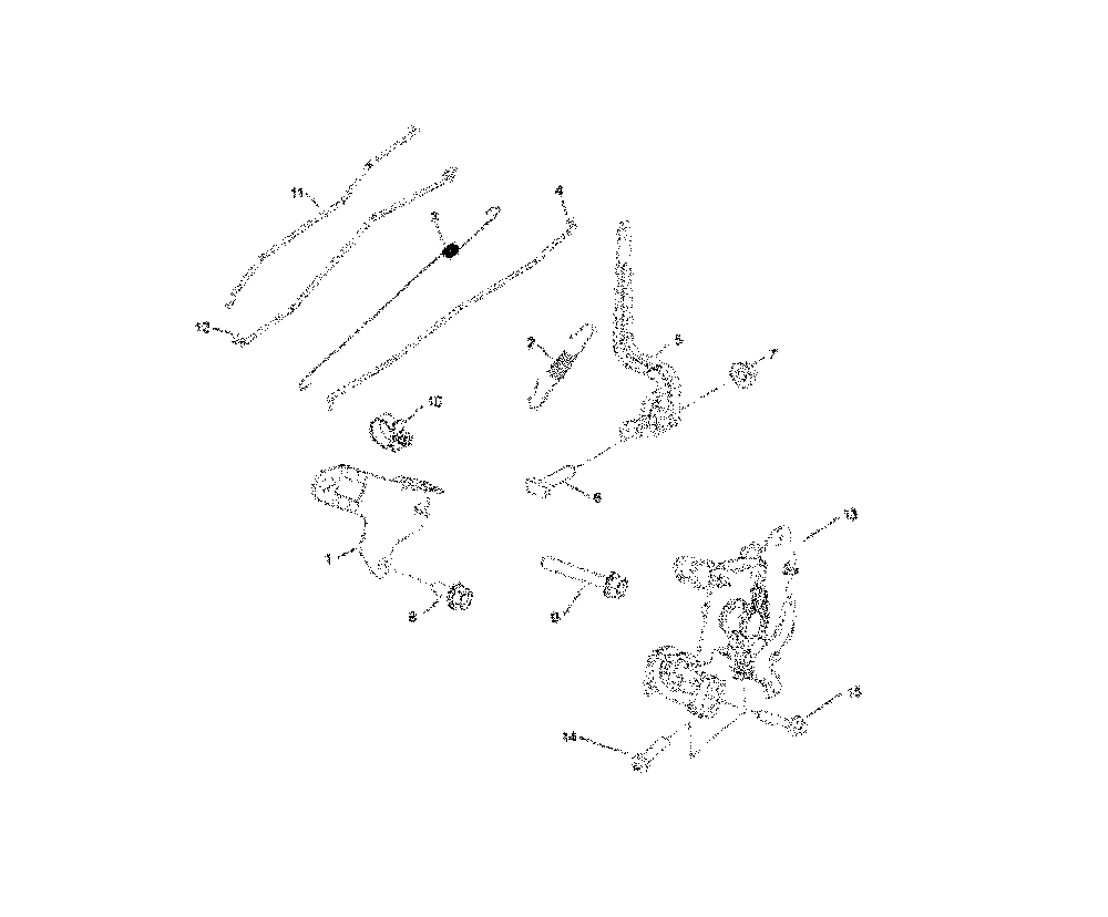 Engine controls Diagram and Parts List for L321AH-96794980100  Husqvarna Lawn Mower