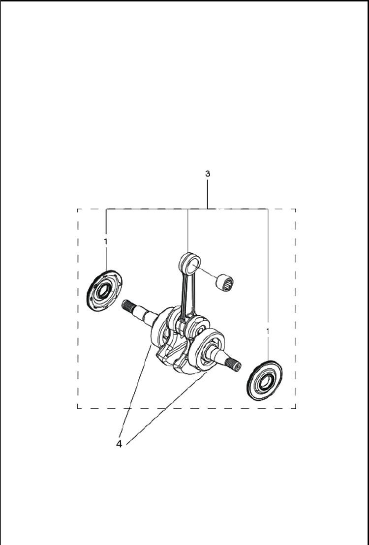 Crankshaft Diagram and Parts List for 120MARKII (967861901)(20181800001-Current) Husqvarna Chainsaw