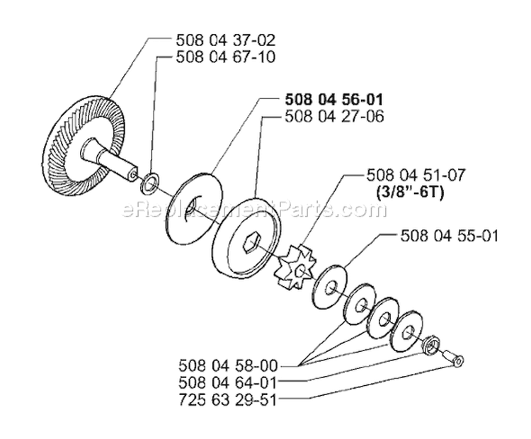 Page B Diagram and Parts List for 316 2000-02 Husqvarna Chainsaw