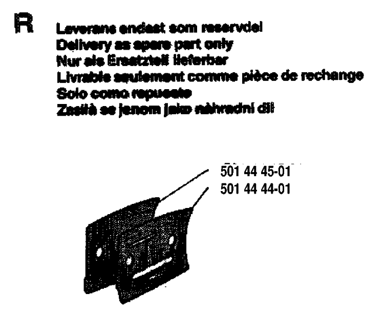 Accessories Diagram and Parts List for 268 19933600001-19970100000 Husqvarna Chainsaw