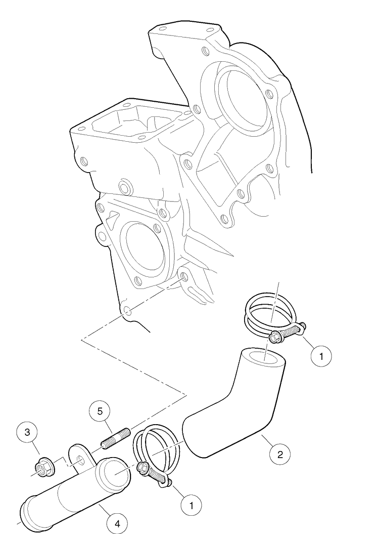 Block Coolant Pipe Diagram and Parts List for HUV4421GXP 2009 Husqvarna Lawn Tractor