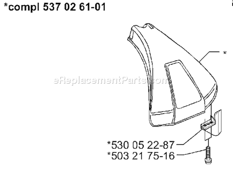 Page A Diagram and Parts List for 322C 322 C 2000-04 Husqvarna Trimmer