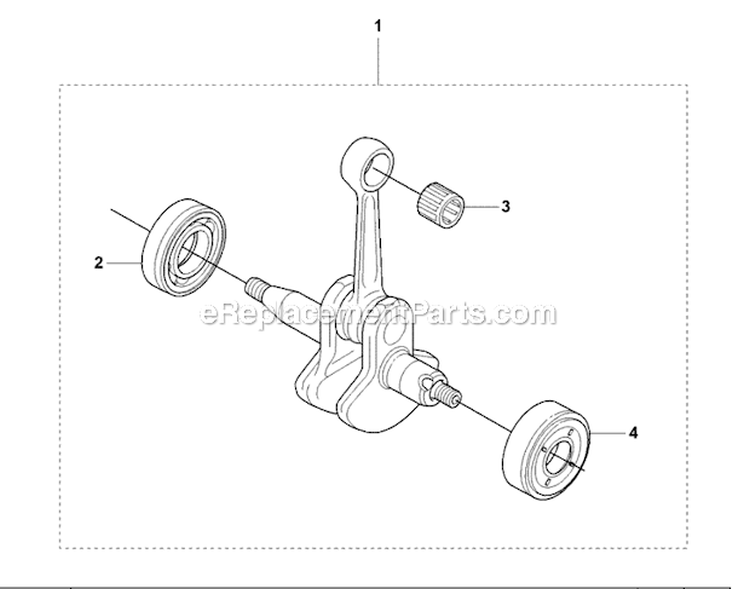 Crankshaft Diagram and Parts List for 323L  Husqvarna Hedge Trimmer