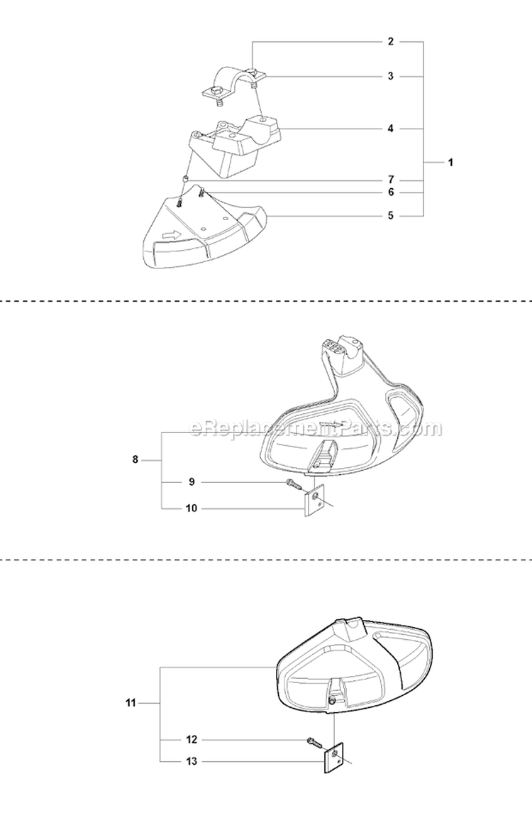 Accessories 1 Diagram and Parts List for 323RII 2009-10 Husqvarna Brush Cutter