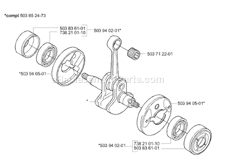 Page G Diagram and Parts List for 325 E X-Series 2001-01 Husqvarna Edger