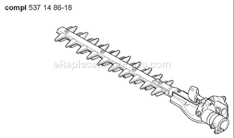 Page G Diagram and Parts List for 325 HDA 55x 2005-09 Husqvarna Hedge Trimmer
