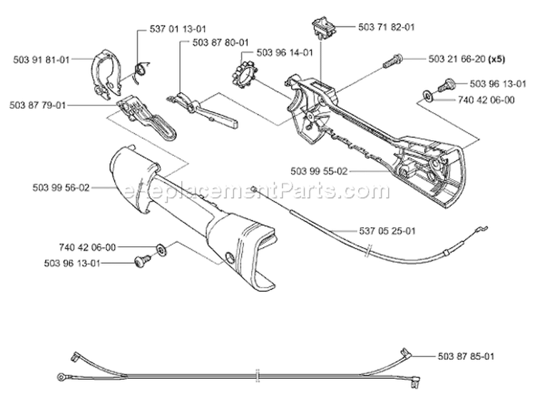 Page N Diagram and Parts List for 325HE3 325 HE 3 2001-01 Husqvarna Hedge Trimmer
