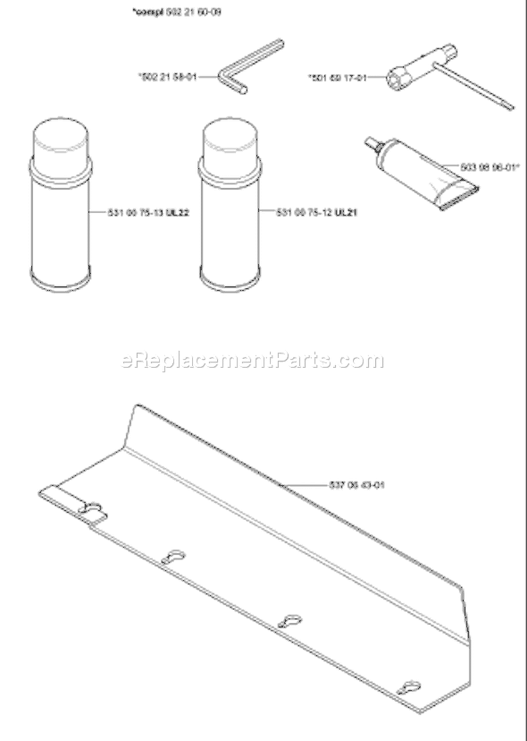 Page A Diagram and Parts List for 325 HS 75 2000-10 Husqvarna Hedge Trimmer
