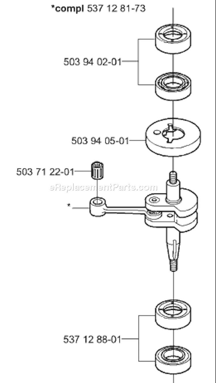 Page F Diagram and Parts List for 325 HS 75 2000-10 Husqvarna Hedge Trimmer