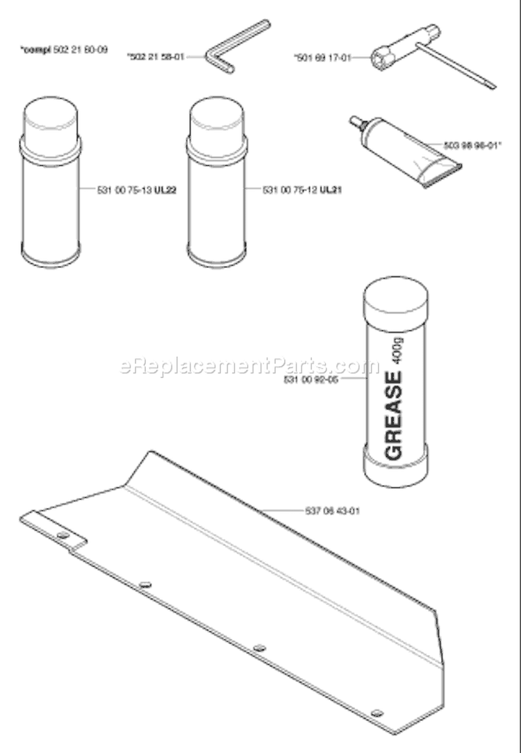Page A Diagram and Parts List for 325 HS 99 X-Series 2003-01 Husqvarna Hedge Trimmer