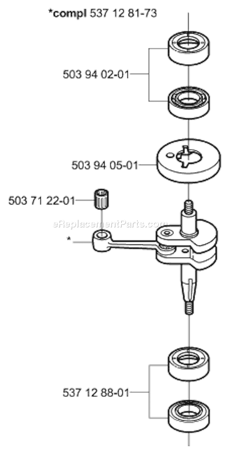 Page F Diagram and Parts List for 325 HS 75 X 2000-10 Husqvarna Hedge Trimmer