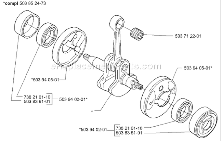 Page G Diagram and Parts List for 325LXT 325 LXT 2000-04 Husqvarna Trimmer