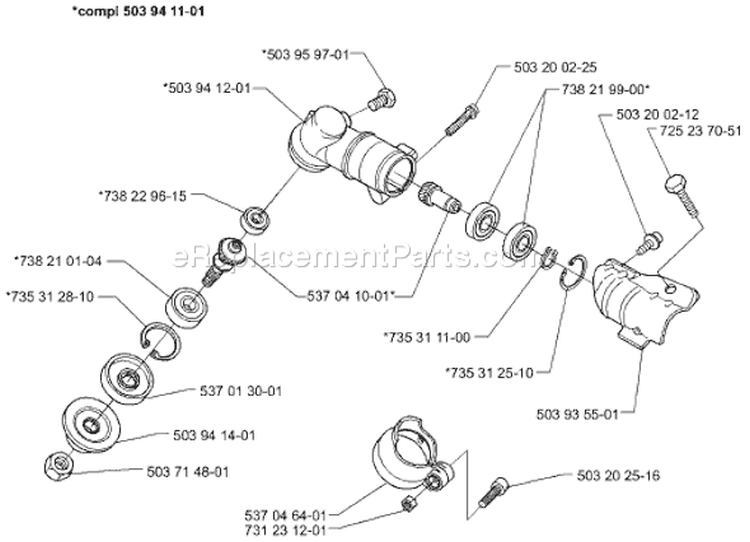 Page I Diagram and Parts List for 325LXT 325 LXT 2000-04 Husqvarna Trimmer