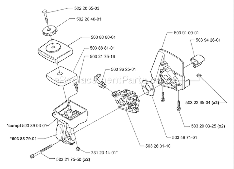 Page C Diagram and Parts List for 325LX 325 LX 2000-10 Husqvarna Trimmer