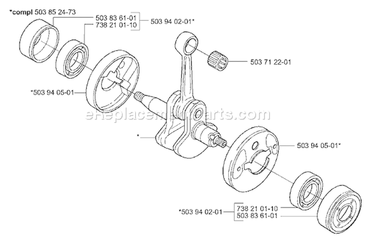 Page G Diagram and Parts List for 325LX 325 LX 2000-10 Husqvarna Trimmer