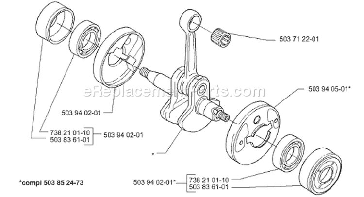Page C Diagram and Parts List for 322L 322 L 2000-01 Husqvarna Trimmer
