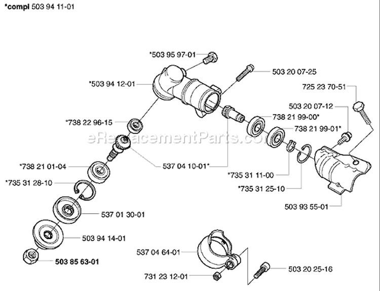 Page H Diagram and Parts List for 325RDX 325 RDX 2002-01 Husqvarna Trimmer