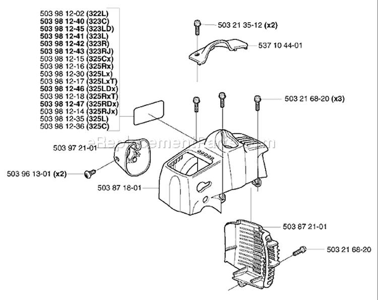 Page I Diagram and Parts List for 325RDX 325 RDX 2002-01 Husqvarna Trimmer