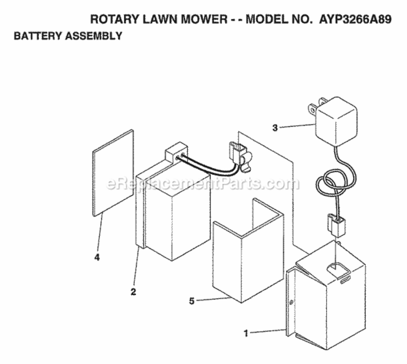 Page A Diagram and Parts List for 3266A89 1998 Husqvarna Lawn Mower