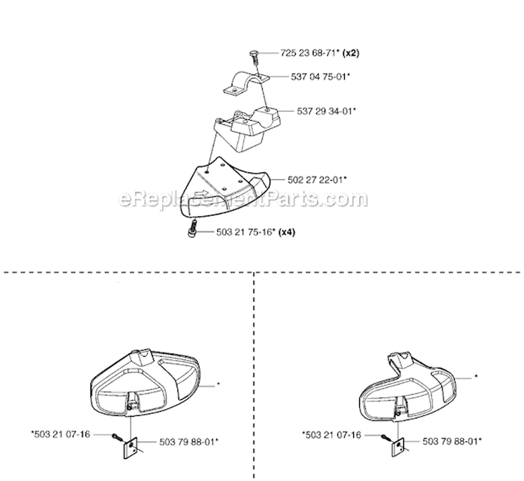 Accessories 2 Diagram and Parts List for 326RJX 2007-01 Husqvarna Brush Cutter
