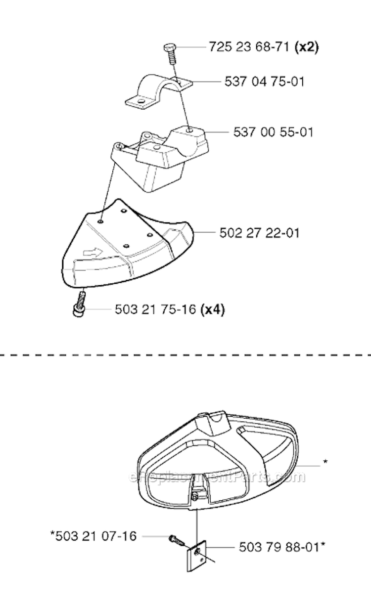 Accessories 2 Diagram and Parts List for 326RX 2002-02 Husqvarna Brush Cutter