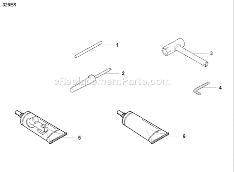 Page A Diagram and Parts List for 326ES 326 ES 2008-04 Husqvarna Edger