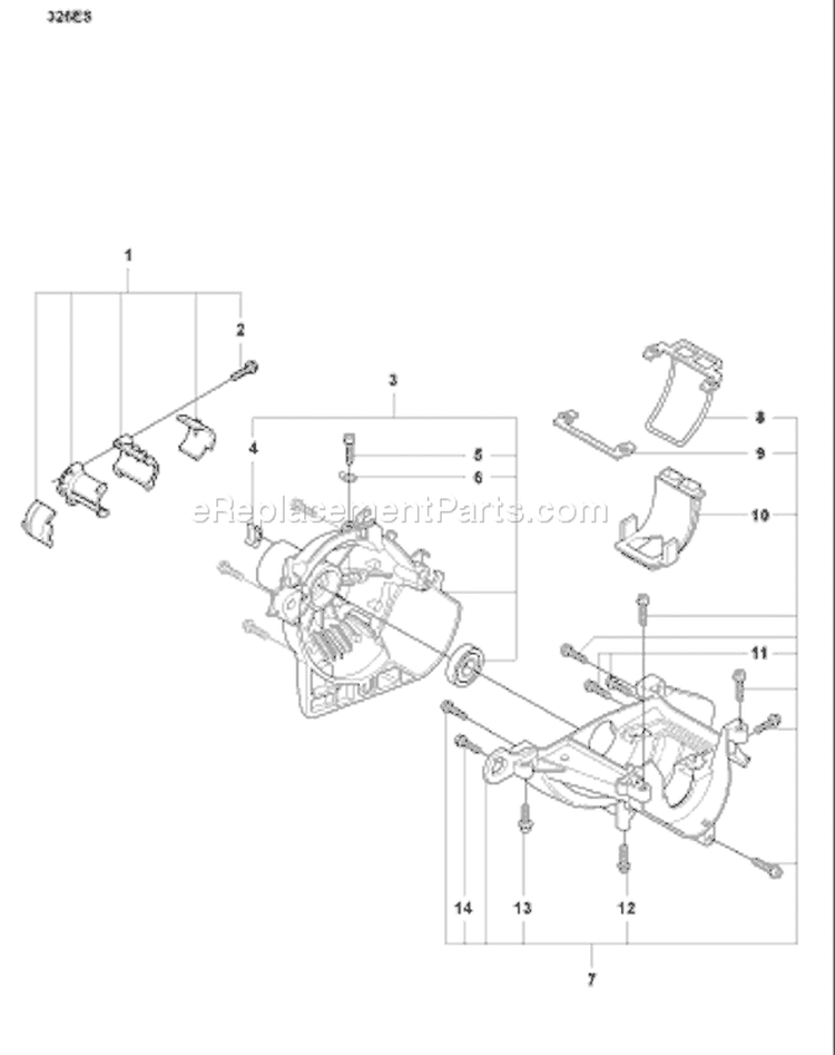 Page D Diagram and Parts List for 326ES 326 ES 2008-04 Husqvarna Edger
