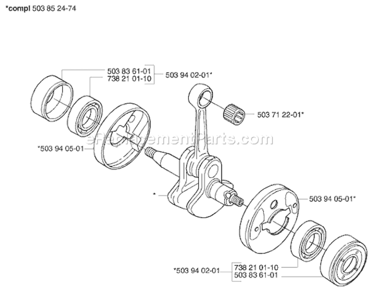 Page F Diagram and Parts List for 326 E X-Series E-Tech 2 -2002-02 Husqvarna Edger